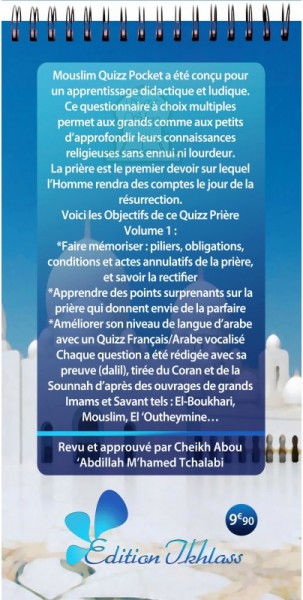 Photo Mouslim Quizz Pocket : Questions-Réponses sur la Prière - Al ikhlas