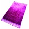 Photo Grand tapis épais antidérapant avec motif Arabesque – Violet -