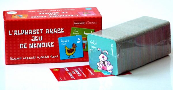 Photo L’alphabet arabe : Jeu de mémoire des lettres arabes (56 cartes) - Orientica